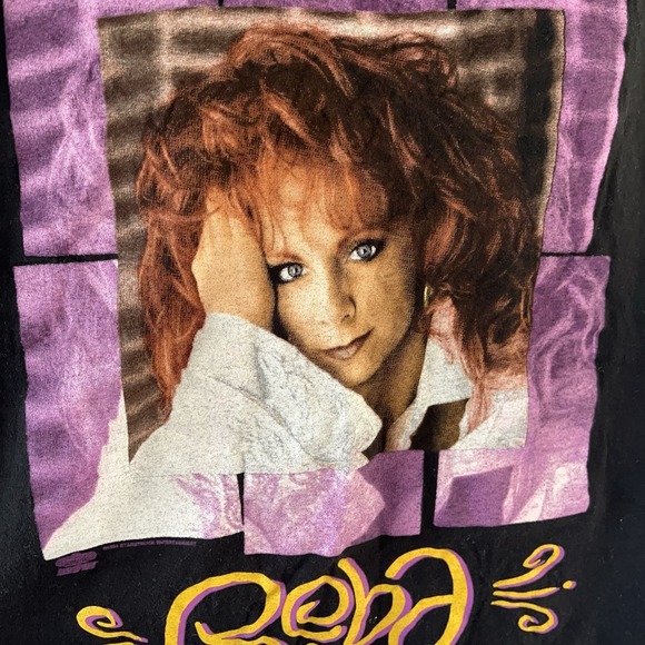 Vintage Reba McEntire 90s Concert Tour T-Shirt Hanes Single Stitch Size XL - Picture 4 of 9